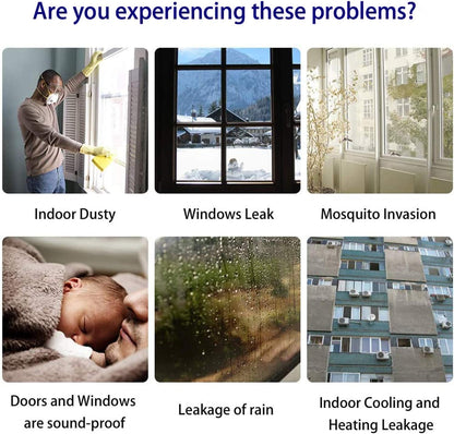 TAROSE Weather Stripping, Silicone Door Seal Strip Door 16 Feet Long Black (Width 35mm)