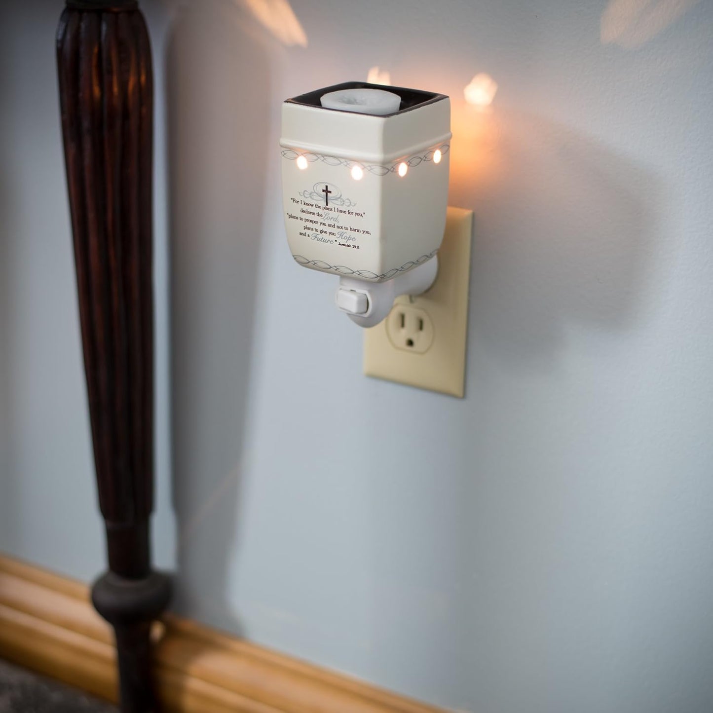 Elanze Designs for I Know The Plans I Have for You Electric Plug-in Outlet Wax and Oil Warmer