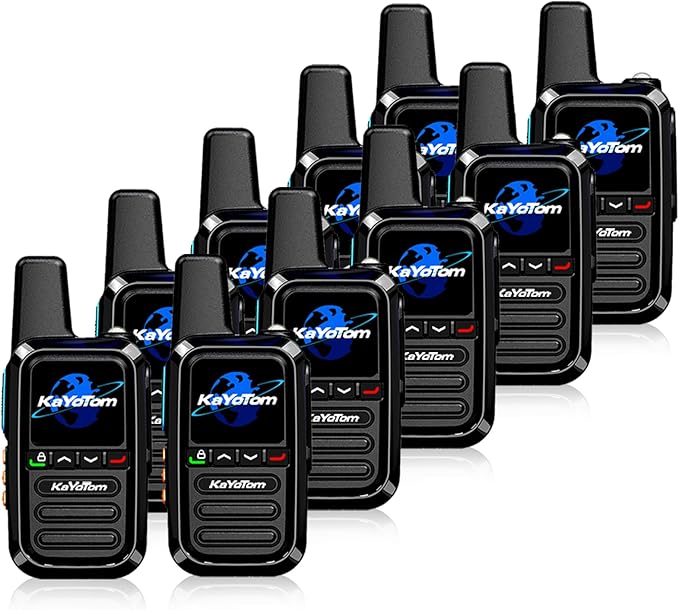 10 Pack Global Walkie Talkie-Unlimited Distance Walkie Talkie-Long Distance walkie Talkie with Clear Audio for Truck Drivers to Communicate remotely During Logistics Operations(SIM Card Included)