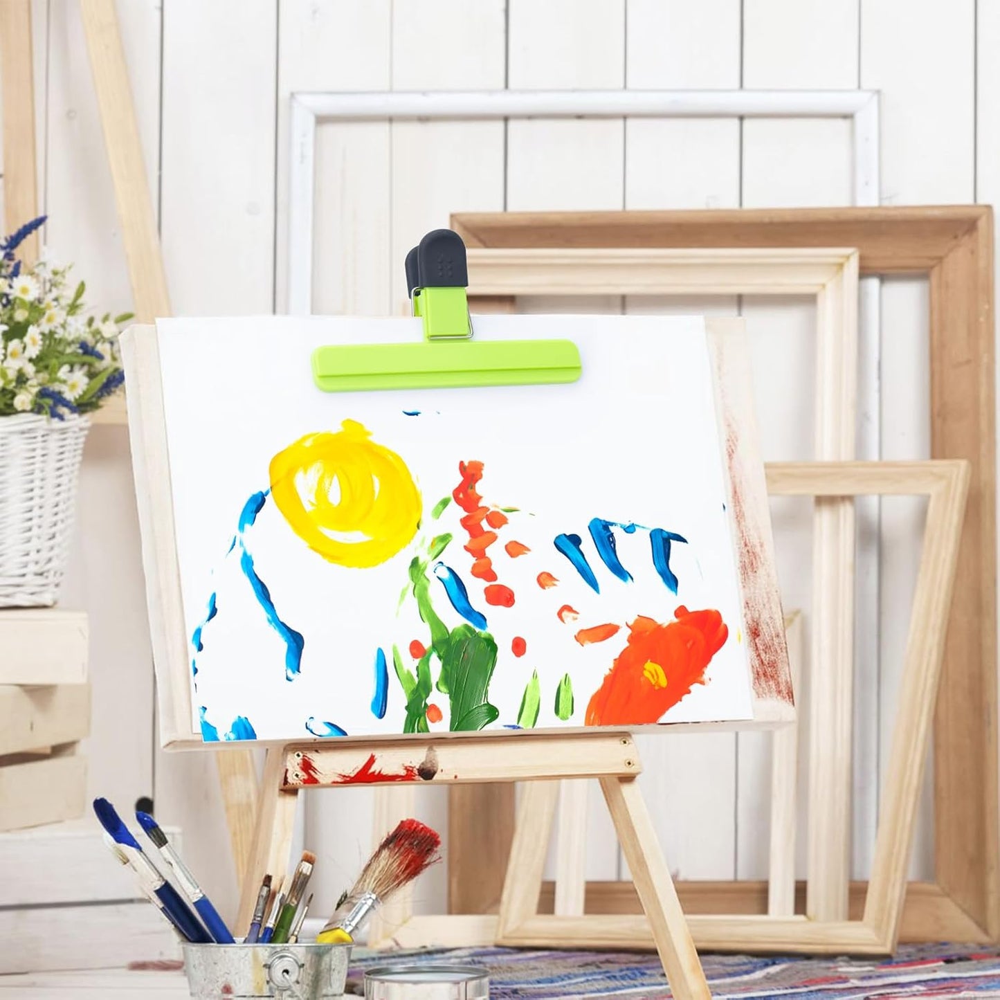 6 Pack Chip Bag Clips, Large Bags Clip for Food Storage, Snack Clips for Chips and Other Food Bags, Plastic Heavy Duty Sealing Clip for Home, Office and More(6 x 3.5 Inch)