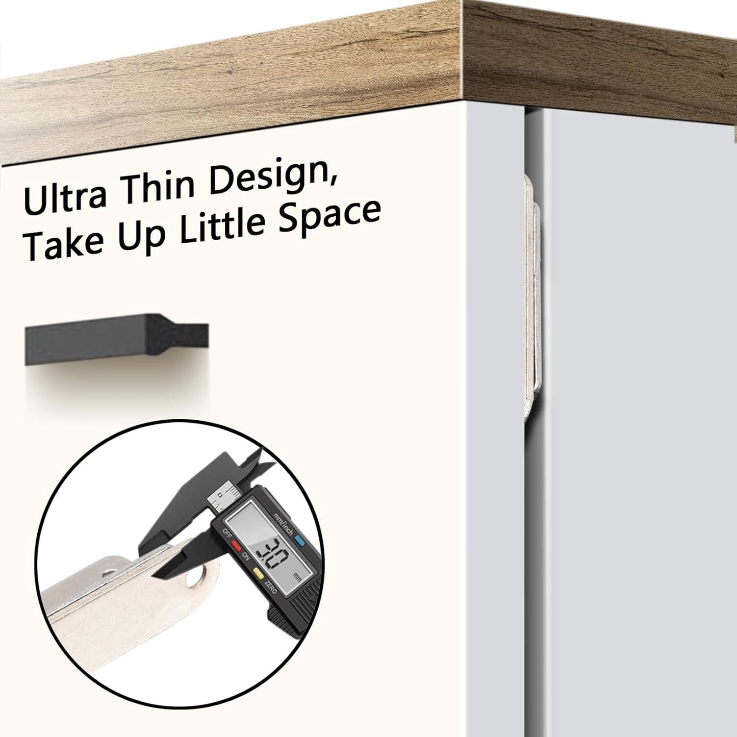 Mousike Double Magnetic Door Catch，60lb Stainless Steel Cabinet Door Magnets with Strong Magnetic for Kitchen Cupboard Wardrobe Closet Cabinet Door Drawer Latch (12Pack)