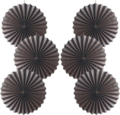 BARTHEW Coffee Party Decorations,Coffee Birthday Decorations,Party Events Accessories,Coffee Themed Party,Friends Party16in Hanging Paper Fans 30 Color DIY Set(Coffee))