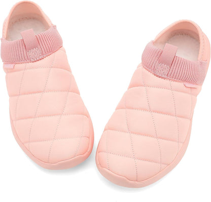 KUBUA Slippers for Men and Womens Indoor House Shoes Plush Slip on Outdoor Garden Loafers