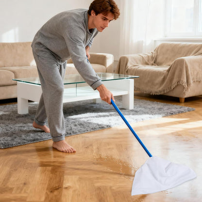 6 Pack Extra Large Microfiber Cleaning Cloths 20"x30", Lint-Free Reusable Towels for Home, Glass, Windows, Office, Kitchen, Bathroom – White