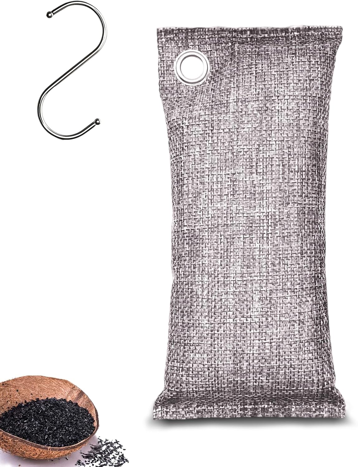 Activated Charcoal Odor Absorber, Odor Eliminator for Strong Odor,Coconut Shell Charcoal Air Purifying Bags for Home Car Closet Pet, Smoke Room Deodorizer