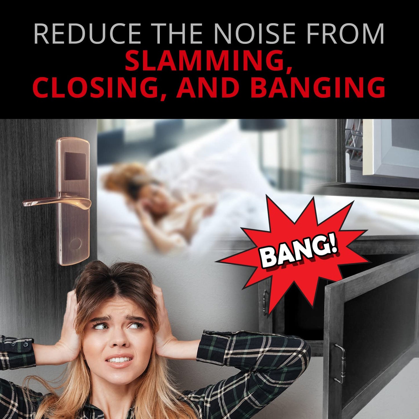 X-Protector Cabinet Door Bumpers 100 PCS Small Black Rubber Pads 3/8' Self-Adhesive Thick Dots Protect Glass & Surfaces