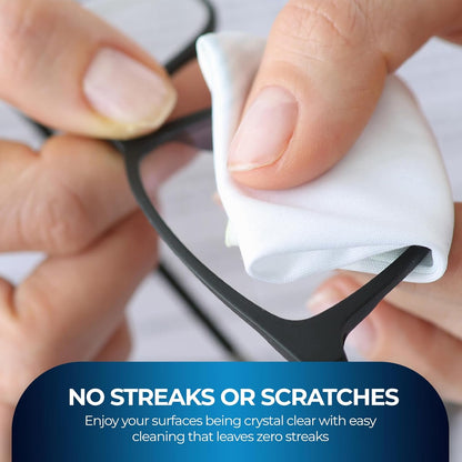 MED PRIDE Anti-Fog Lens and Screen Cleaning Wipes for Eyeglasses, Touch Screens, Premoistened, Anti-Static, Quick-Dry (200 200 Count (Pack of 1))