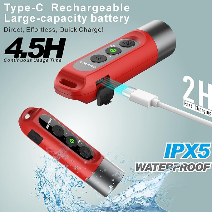 Electronic Whistle Highest IPX5 Maximum Sound 125db Battery 1000mAh Blue for Coaches Teacher, Sports Whistle