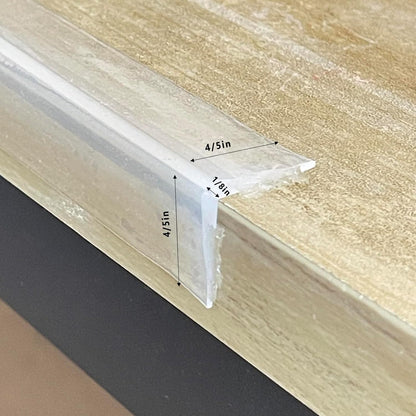 Edge Protector 100% Silicone, Baby Proofing Corners Clear Guards, Pre-Tape Adhesive Soft for Kids Safety, Child Table Cabinets Furniture Bumper (0.8x0.8in(Width), 3 Foot (Pack of 1))