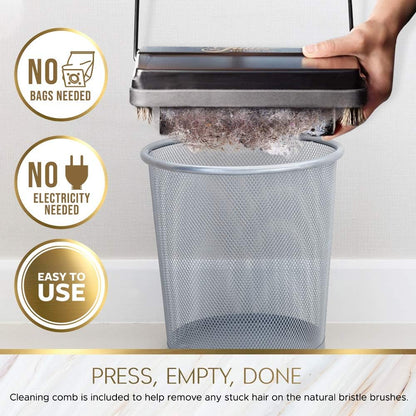 STANLEY HOME PRODUCTS Electrostatic Carpet & Floor Sweeper - Heavy Duty Lightweight Floor Cleaner - Suitable for Smooth Floors and Low Pile Rugs & Carpeting No Electricity Needed (Brown)