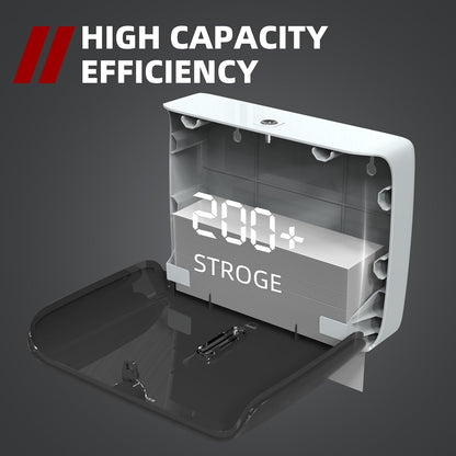 Trifold Paper Towel Dispenser Black Pearl Premium Grade 10⅞” Length X 8¼” High X 3¾” High for Traffic Areas(Pack of 3)