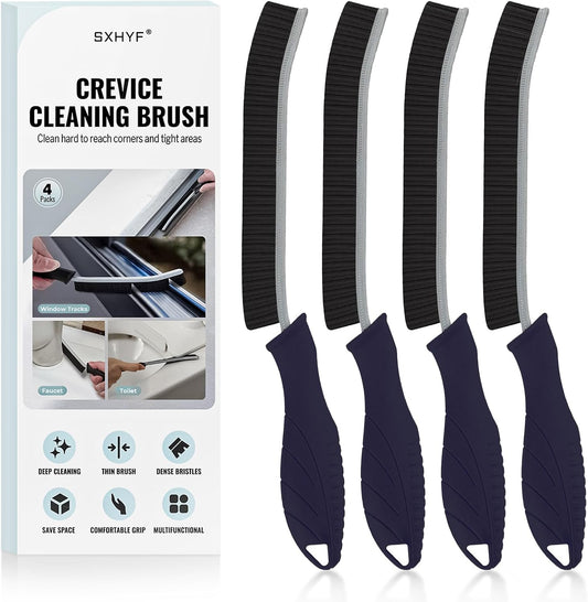 SXhyf Crevice Cleaning Brush - Grout Scrub Brush, House Cleaning Supplies, Gap Cleaning Tools, Home Essentials, Gifts for Women Men, Hard Bristle Crevice Cleaner Brush for Household Use, Bathroom
