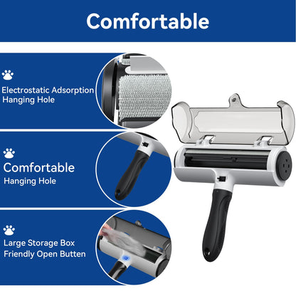 Belife Pet Hair Remover Roller Reusable Lint Roller for Dog and Cat Hair, Multi-Surface Pet Hair Removal Tool for Couch, Furniture, Carpet, Clothes, Bedding (Black)