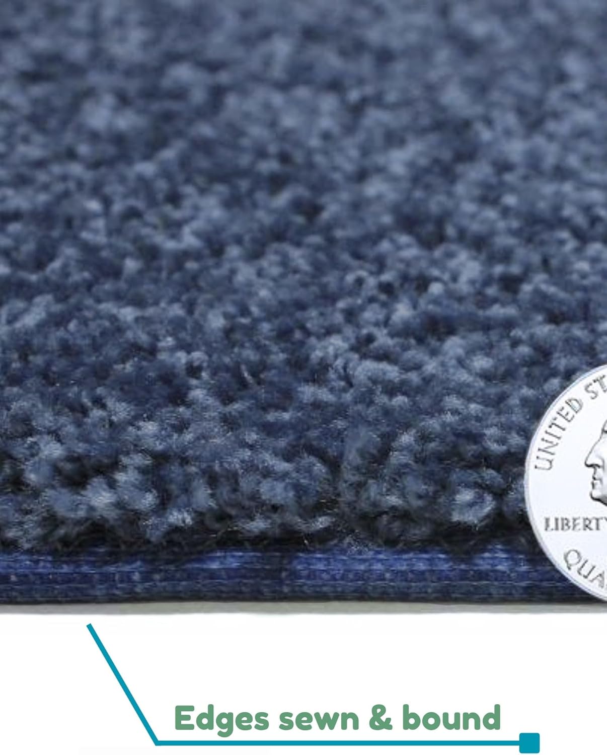 KOECKRITZ Soft and Colorful Kids Classroom Area Rugs (Passes Flammability Pill Test) Many Sizes and Bright Colors to Select from (10' Round, Navy)