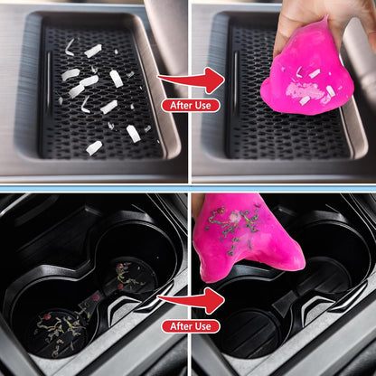 Car Cleaning Gel, 2 Pack Car Cleaning Putty, Universal Auto Deatiling Tools, Reusable Interior Cleaner for Car Keyboard Air Vent, Car Slime Cleaner Dust Cleaning Gel