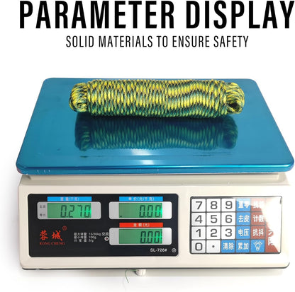 Braid 7 Strand Outdoor Survival Paracord Polyester Rope Nylon Rope Mix Thick Heavy Duty Ropes 5/32'' 100ft 2Packs High Strength Perfect for Clothesrope Camping Hiking and Other Outdoor Activities