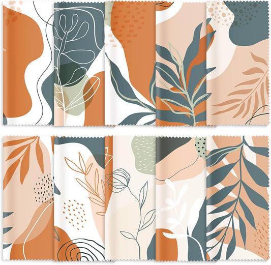 Sinmoe 20 Pcs Microfiber Cleaning Cloth for Glasses Cute Boho Abstract Design Microfiber Cloth Soft Multicolor Glasses Cleaner Cloth for Eyeglasses Camera Lens Cell Phone Screens Glasses, 6 x 6 Inches