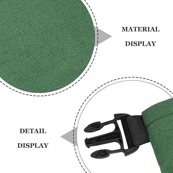 jojofuny 2pcs Flood Barrier Sandbags – 27.5x11inch Canvas Water Activated Bags for Door Sealing Rain Protection Garage Basement Flood Control