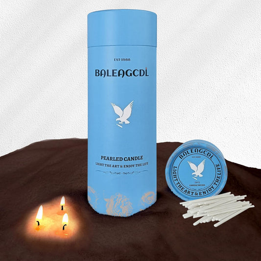 Unscented Brown Pearled Candle 18oz Luxury Sand Candle Granulated Wax - 30 Cotton Wicks – Wax for Candle Making Decorative Candles Smooth and Clean Burning Lasts up to 120 Hours