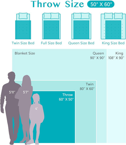 Joiedomi Throw Blanket for Couch Bed, Checkered Knitted Blankets Gifts for Women Mom Girls, Cozy Cute Soft Throw Home Room Decor Aesthetic for Women Mothers Birthday Gifts 50x60 Inches