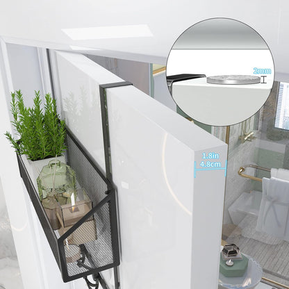 Over The Door Hooks Organizer, Coat Rack Over The Door Storage Hanger Towel Rack, Back of Door Storage Organizer for Bathroom,Bedroom,Kitchen,Office (Black 2-Tier)