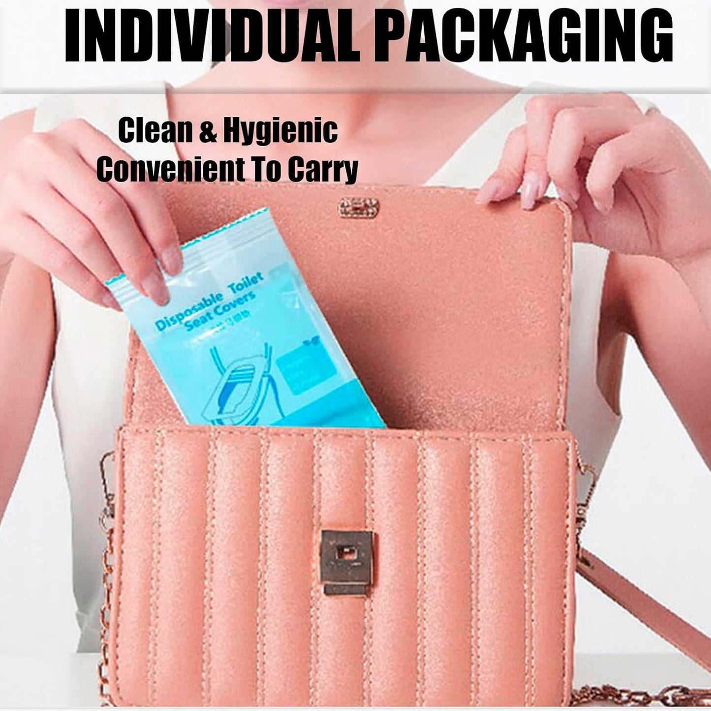 80 Pack Toilet Seat Covers Disposable 16x24 Inch XL Portable Toilet Liners Travel Seat Cover for Outdoors,Hotel, Hospital, Travel, Public Toilet Seat Cover (80pack, GREEN)