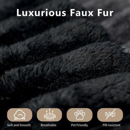 LoveSeat Cloud Couch Modular Sectional Sofa for Living Room,Modern Sofa with Deep Seat，2 Seater Boneless Couch,Comfy Upholstered Corduroy Couches for Apartment, Studio, Office,Bedroom，Black