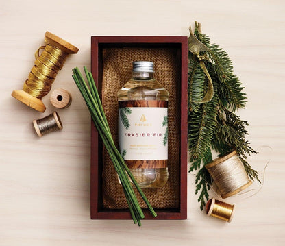 Thymes Reed Diffuser Oil Refill - Diffuser Oils Scents for Home Refill - Use for Reed Stick Room Air Fresheners (Frasier Fir, 7.75 fl oz)
