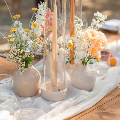 Sioloc Ivory White Cream Cheesecloth Table Runner Fall Autumn Decor for Home 10ft Table Cloth for Tea Wedding Birthday Party Baby Bridal Shower Halloween Thanksgiving