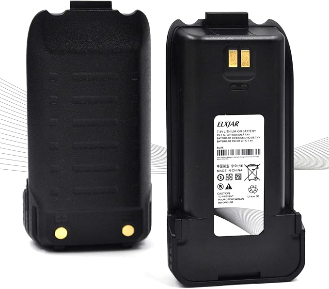 (2-Pack) 7.4V 2600mAh BL86 Li-ion Battery Replacement for RT86 Two Way Radio Rechargeable Battery Pack