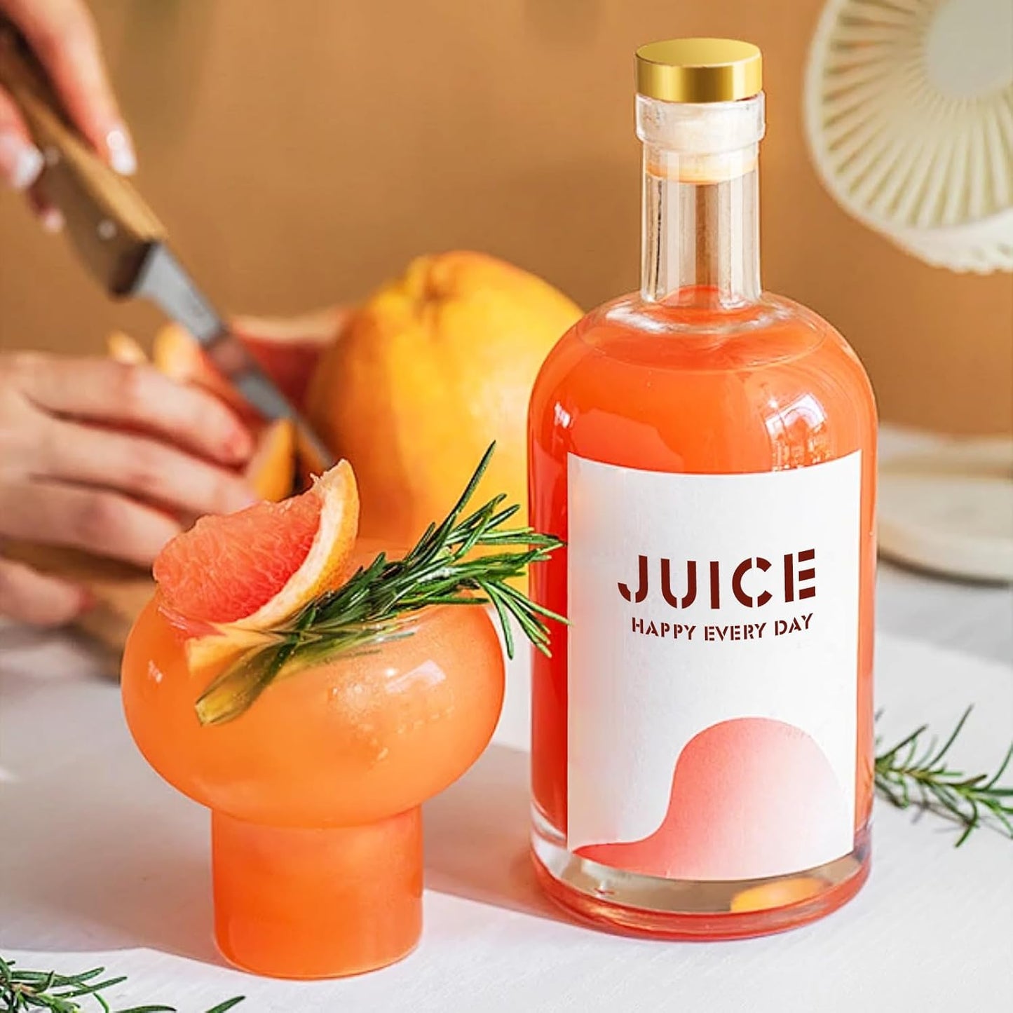 Olive Oil Dispenser Bottle for Kitchen, Clear Glass Oil and Vinegar Dispenser Set, Coffee Syrup Dispenser, Container With Metal Pour Spout, Airtight Lid, Funnel, Waterproof Labels (375ml-4 Pack)