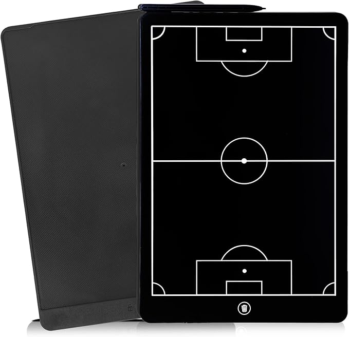 Soccer Coaching Board,16 Inch LCD Soccer Tactical Board, Soccer Marker Training Equipment Accessories with Pen