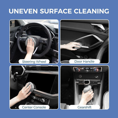 CLICK CLEAN 2Pcs Cleaning Gel for Car, 7oz Car Detailing Tools, Cleaning Putty Gel, Car Interior Cleaner Universal Dust Cleaner for Keyboard, Laptop, Air Vents (Coconut)