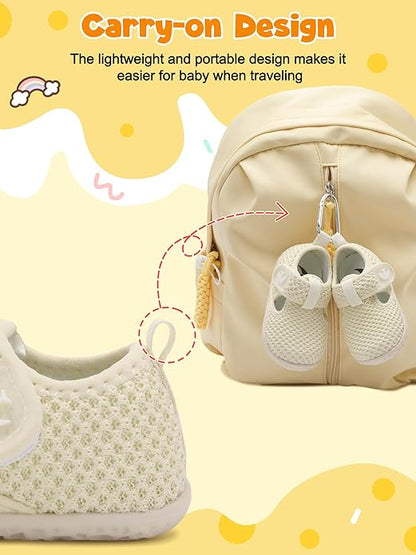 FEETCITY Barefoot Baby Shoes Girls Boys Walking Shoes Infant Sneakers Lightweight Flexible Newborn Dress School Shoe