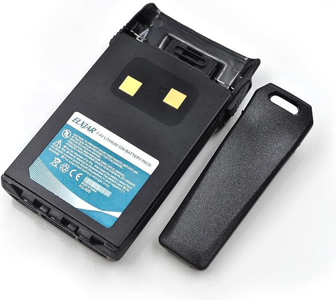 (2-Pack) 7.4V 1700mAh Li-ion Battery Replacement for Wouxun KG-UV6D KG-UVD1P KG-UV2D KG-669 KG-689 KG-699E KG-679 KG-659 KG-801 1A17KG-3 Two Way Radio