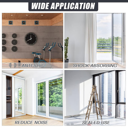 Neoprene Rubber Strips Self Adhesive Sheets, Rolls & Strips with Adhesive Backing Rubber Pads Self Stick Seal Gasket Tape for Matting Padding - 2" Wide x 1/8" Thick x 20' Long