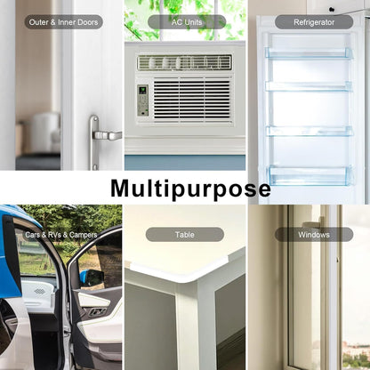 Weather Stripping Door Seal 1/4 inch Wide x 1/8 inch Thick Foam Insulation Door Seal Strip for Door Frame,Lightproof, Total 16.5Feet (16.5Ft x 1 Roll)