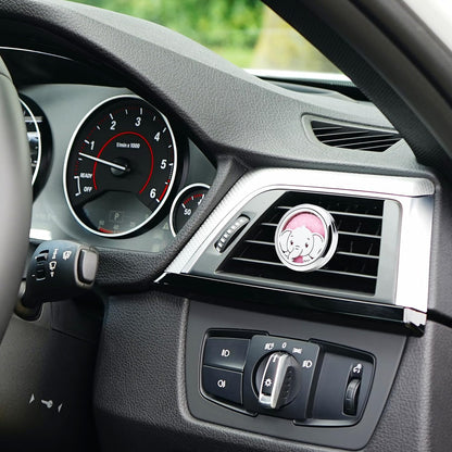 Car Diffuser Vent Clip 30mm Car Essential Oil Diffuser Vent Clips Aromatherapy Air Freshener with 10 Felt Pads Car Accessories Mother's Day for Women (Elephant Boy)