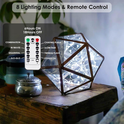 4-Pack Fairy Lights Battery Operated with Remote, Waterproof 33FT 100 LED Battery String Lights Outdoor Indoor, 8 Modes Twinkle Lights with Timer for DIY Home Centerpiece Christmas Decor (Cool White)