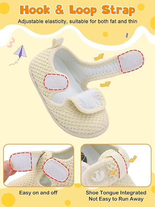 FEETCITY Barefoot Baby Shoes Girls Boys Walking Shoes Infant Sneakers Lightweight Flexible Newborn Dress School Shoe