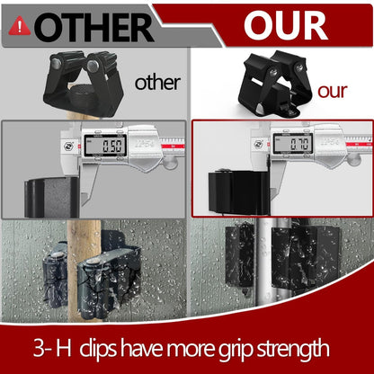 3-H Stainless Steel Broom Holder Wall Mount 15-Pack- Heavy Duty Mop Organizer, Wall Mounted Broom Storage with Secure Mounting for Laundry Garage Bathroom