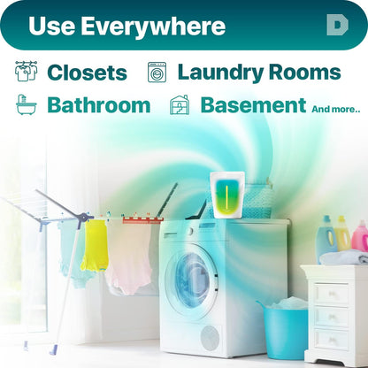 Dry & Dry 100 Packs Standing Moisture Absorbers to Control Excess Moisture for Basements, Closets, Bathrooms, Laundry Rooms - Moisture Absorbers, Moisture Absorbers