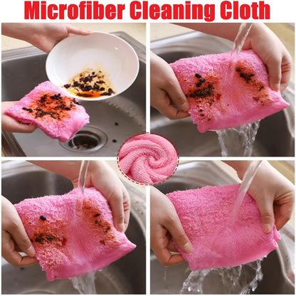 Bamboo Microfiber Cleaning Cloth-8Pcs Kitchen Wash Cloths,Wood Fiber Window Glass Rags,Micro Fiber Cloth for Cleaning Suitable for Dishes,Car Towel Rag Made From Baby Washcloths Material (multicolour)