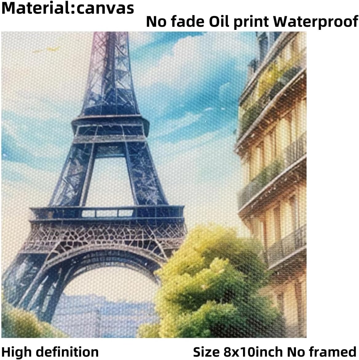 ELEVENSPACE Boho Wall Art Decor,New York, London, Tokyo, Paris, Eiffel Tower,City Wall Decor Art,Modern Landscape Wall Art for Living Room Bedroom Prints Poster,8x10 Inch Set of 4,Unframed