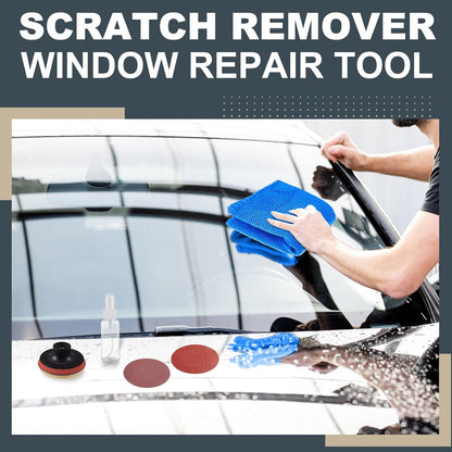 55 Pcs Glass Polishing Kit Windshield Scratch Repair Kit Car Windscreen Glass Scratch Remover 120g Cerium Oxide Powder Wheels Polish Pads Sandpaper Window Repair Tool for Car Windscreen
