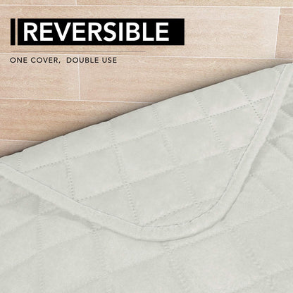 Easy-Going Sectional Couch Covers for Dogs L Shape Sofa Cover Reversible Sofa Slipcover Chaise Lounge Cover Furniture Protector Cover for Pets Dog Cat (42 x 68 inches, Ivory/Ivory)