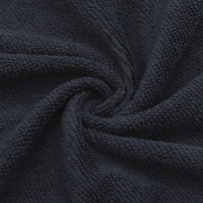 Microfiber Dish Cloths Fast Drying Kitchen Cleaning Cloth Dish Rags Dust Cloths Ultra Absorbent Lint Free Washcloths with Poly Scrub Side 12inch x 12inch 8 Pack (Black)