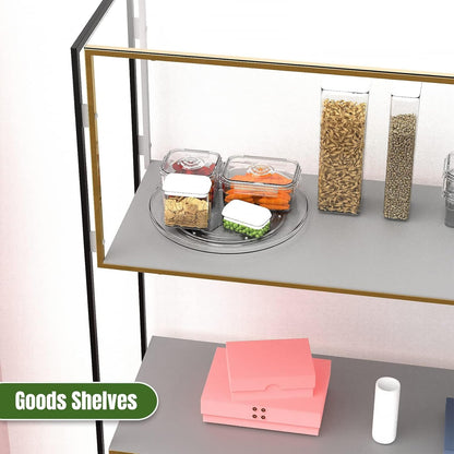 URALFA Lazy Susan Organizer for Cabinet 2 Pack, 10.6" Clear Lazy Susan Turntable Rotating Organizer, Plastic Organization and Storage Spinning Spice Rack for Kitchen, Bathroom, Pantry, Fridge, Table