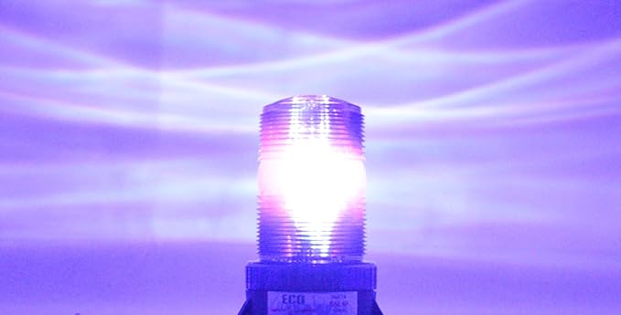 B125WS24 VIOLET 24V 28V AC DC 28W STEADY-ON LIGHT BEACON EMERGENCY SAFETY WARNING