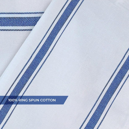 Dish Towels Set (Value Pack of 15) Size 15x25 Inch, 100% Cotton Soft & Absorbent Linen Kitchen Towel, Tea Towels, Reusable Cleaning Cloths for Household Cleaning (Blue)